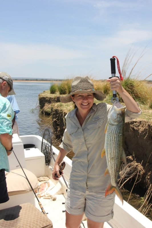 fishing on the Zambezi, Mana Pools National Park, Chikwenya, Zimbabwe