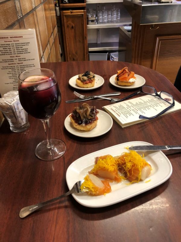 traditional Spanish bar, food, Barcelona, Spain