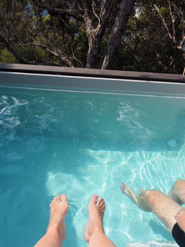 Cape Pillar Lodge, Three Capes Track, plunge pool, Tasmania, great walks