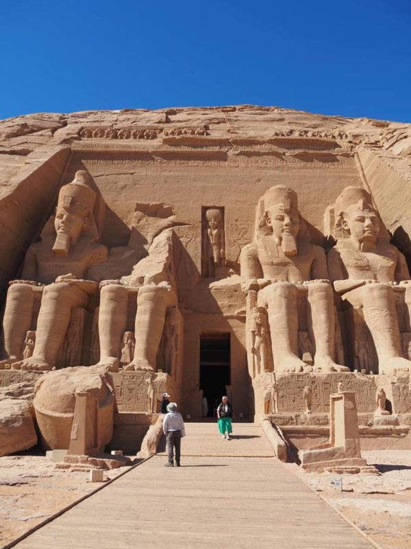 Ancient Egypt, Aswan, Abu Simbel, colossal statues