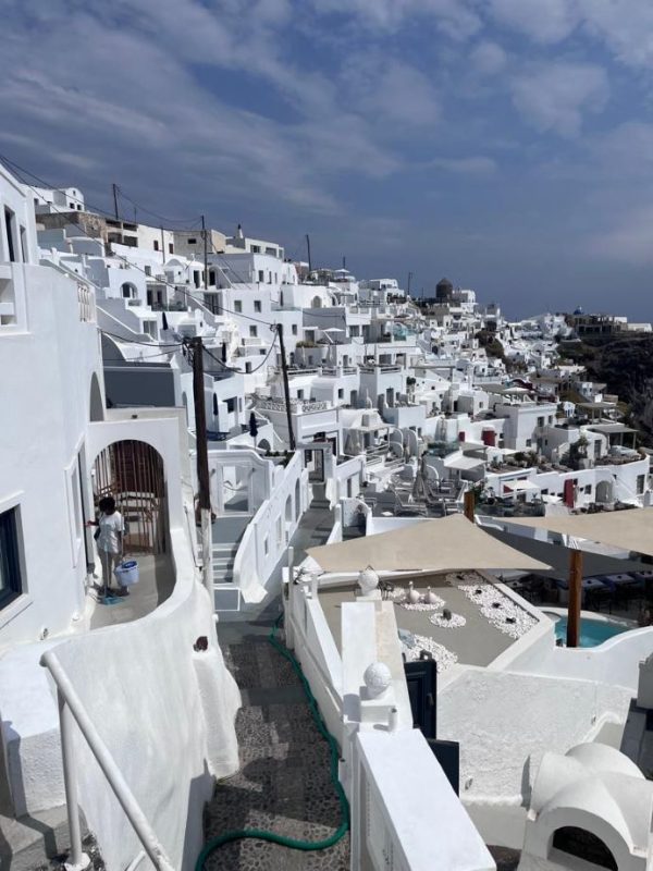 Caldera walk, Santorini, Greek Islands, Cyclades, Greece