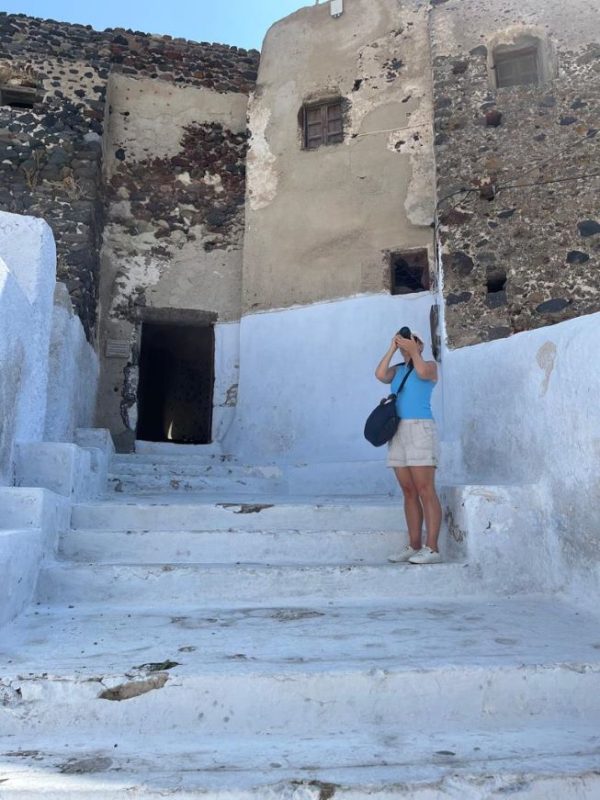 Akrotiri castle, Akrotiri village, Santorini, Greek Islands