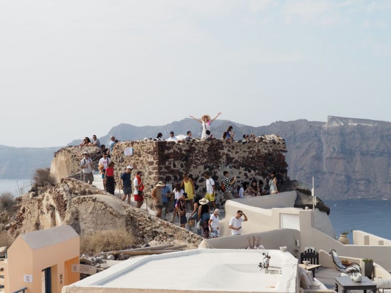 Santorini sunset, Greek Islands, Cyclades, Oia