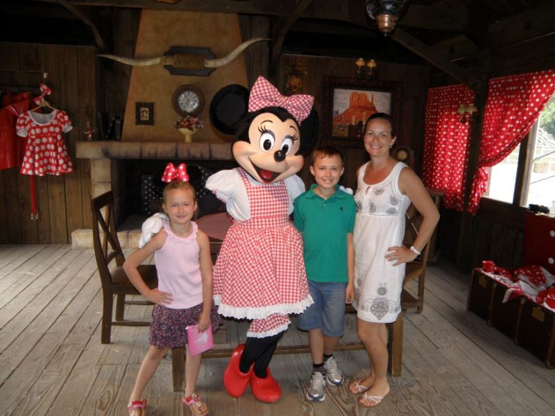 Family vacation, Paris with Kids, fun for the big kids too, Minnie Mouse