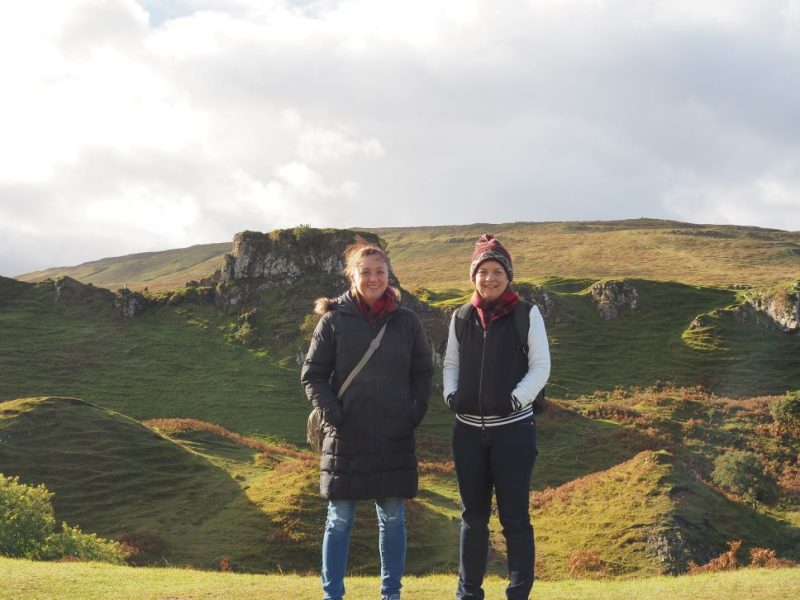 Atop a hill in the Fairy Glen, Isle of Skye