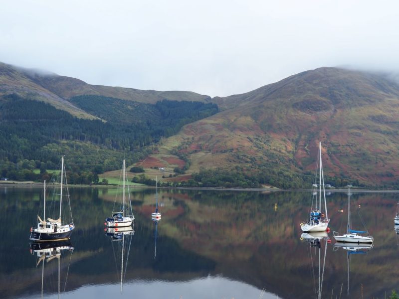 mirror reflections, Scottish Lochs, Scotland, Highlands