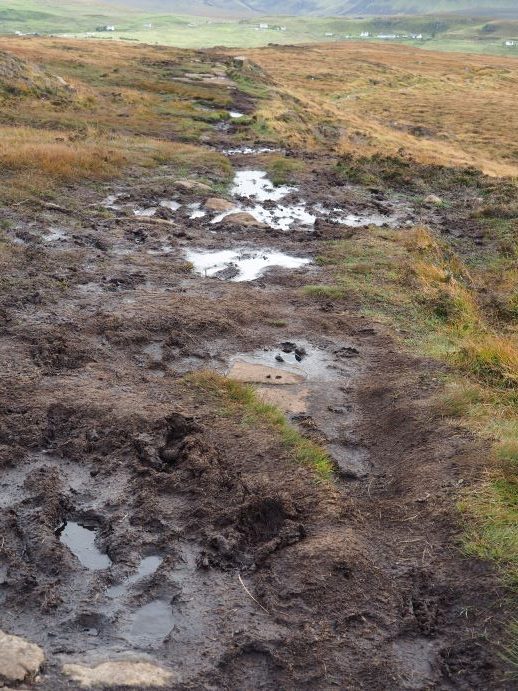 Hiking on the Isle of Skye, Scotland, mud and bracken, the great outdoors