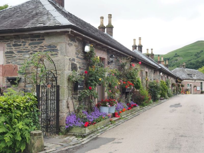 Loch Lomond, pedestrian village, Scottish Highlands, Scotland