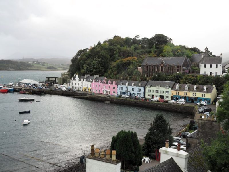 Portree on the Isle of Skye, Scotland