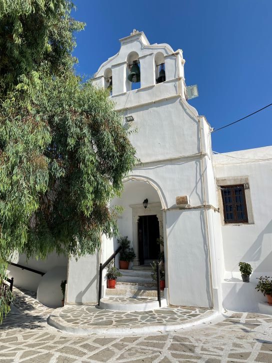 Naxos Town, Greek Islands, Cyclades, traditional church, Island life, Greece