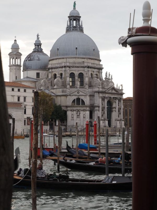 Venice church, Italy, gondolas