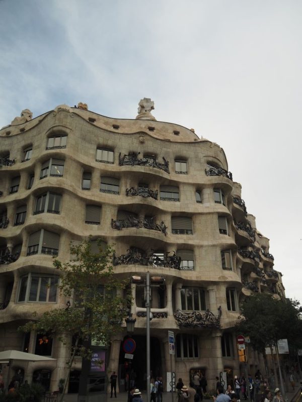 Antoni Gaudi building, Barcelona, Spain, architecture