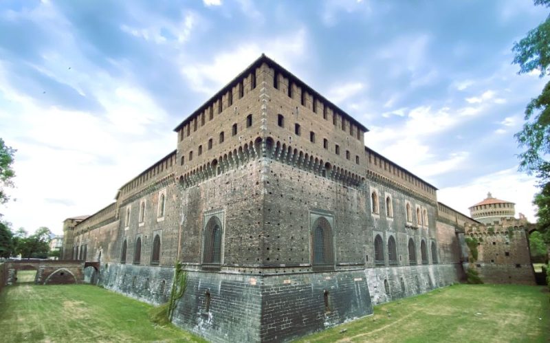 Milan medieval fortification, Italy 