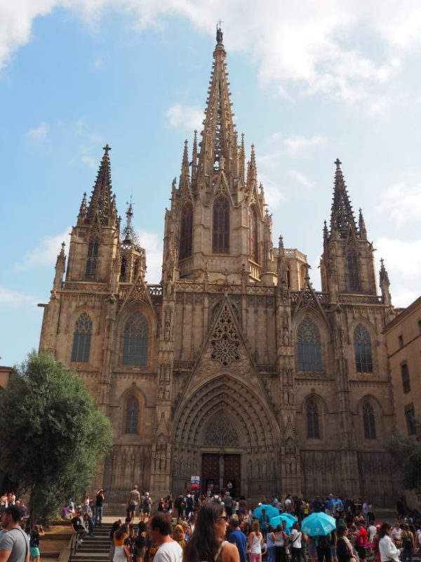 Barcelona church, Spain, beautiful buildings