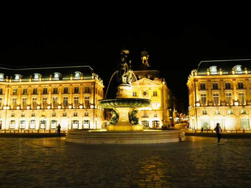 Bordeaux, France, fountain, wine region