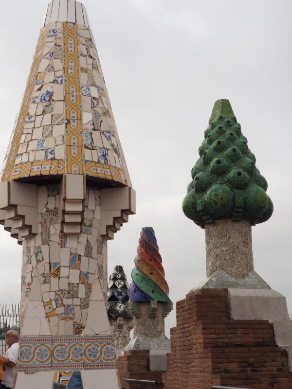 Antoni Gaudi building, Barcelona, Spain, architecture