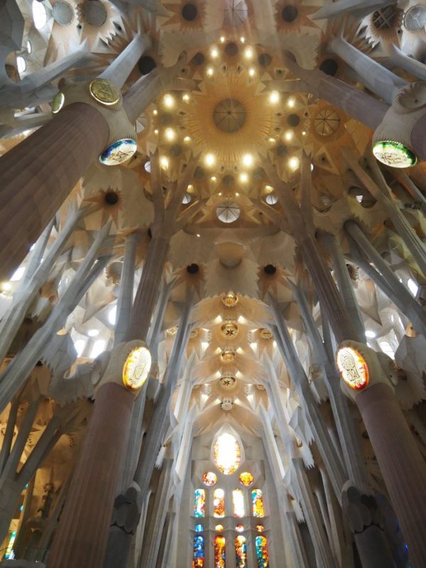 Antoni Gaudi building, Barcelona, Spain, architecture