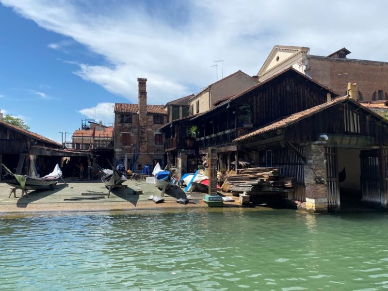 Gondola making, Venice, Italy