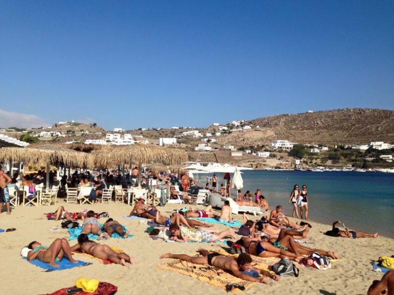 Ornos Beach, Mykonos, Greek Islands, Cyclades