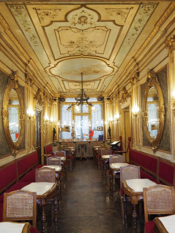 Venice cafe, Italy's oldest cafe, beautiful buildings