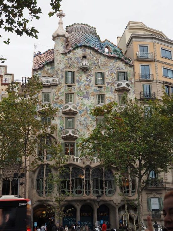 Antoni Gaudi building, Barcelona, Spain, Architect