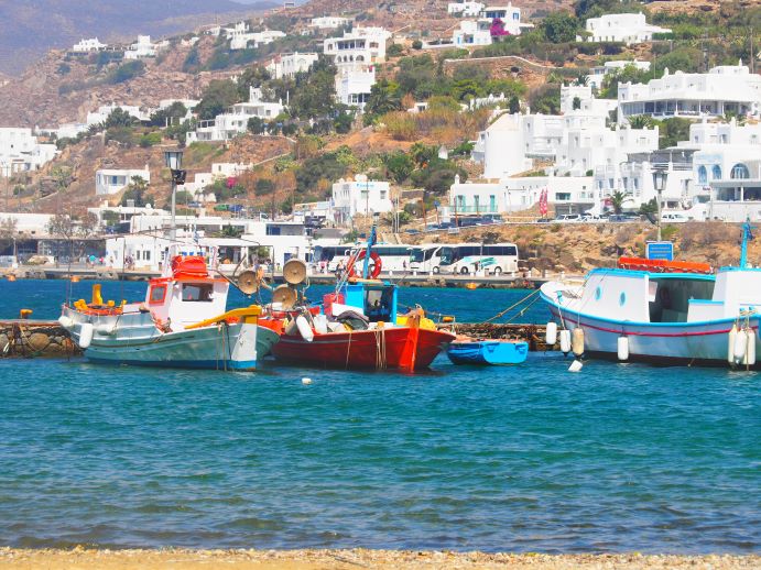 Chora waterfront, Mykonos, Greek Islands, Cyclades