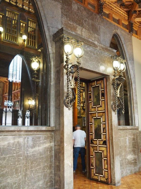 Antoni Gaudi building, Barcelona, Spain, architecture