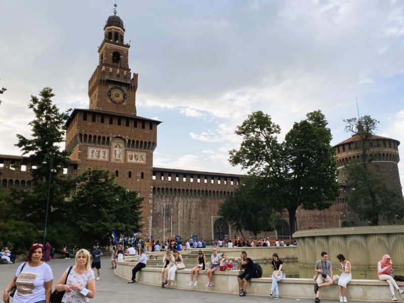 Milan, medieval fortification, Italy