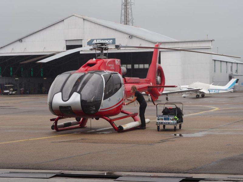 Townsville airport, chopper ride, Queensland, arrive in style