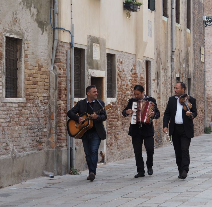 musicians in Venice, Italy, accordian