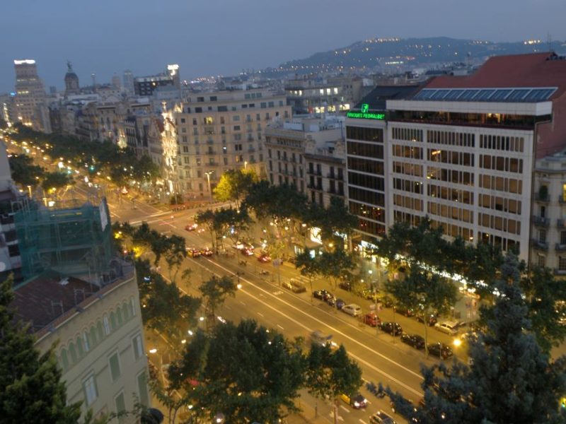 Hotel Majestic, rooftop view, Spain, 