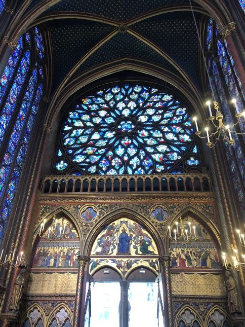 beautiful churches, Paris, France, stained glass windows