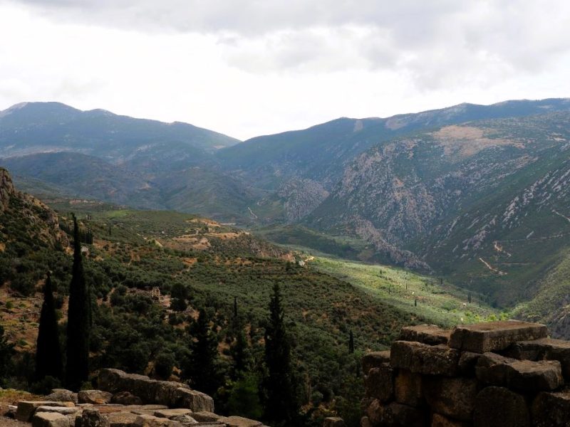 Mount Parnassus, Athens, Sanctuary of Apollo, Greece,