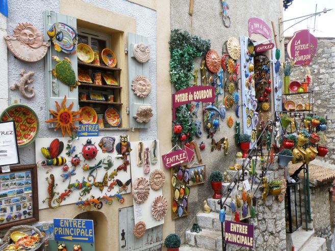 French village, French Riviera, pottery, France