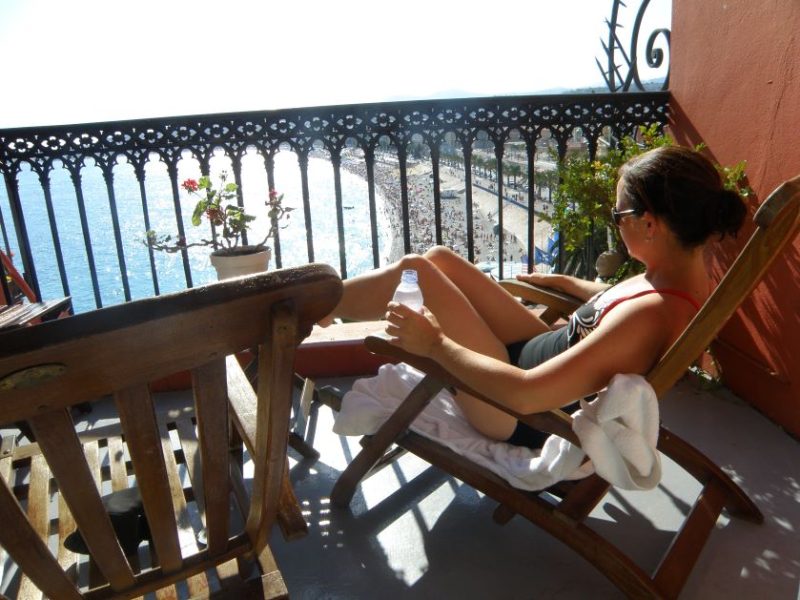 Nice, French Riviera, Hotel Suisse, balcony