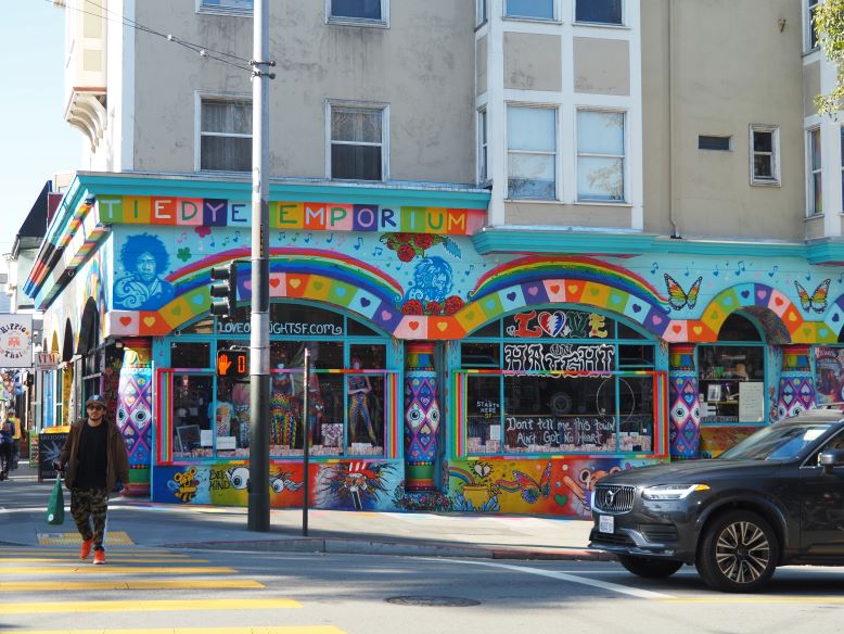 Tie die heaven, Haight Ashbury, San Francisco