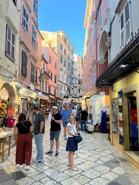 Corfu Old Town, pedestrian only, Ionian Islands, Greek Islands