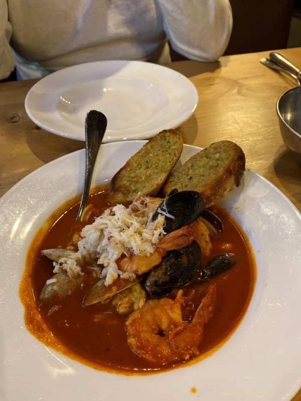 lazy man's Cioppino, Fisherman's Wharf, Scomas, 