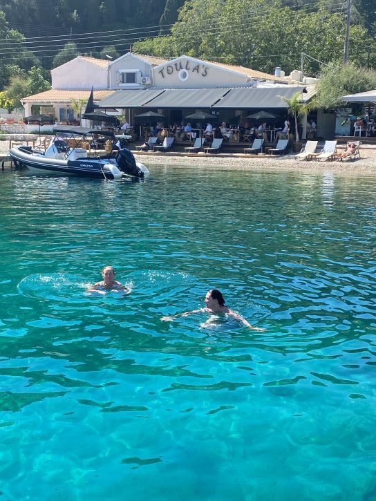 Balos Yachts, sailing day, Greek Islands, lunch stop