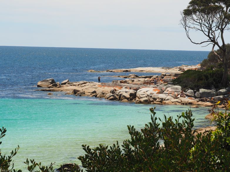 Naturally beautiful places, Bay of Fires, Tasmania, orange lichen, natural wonders. Australia