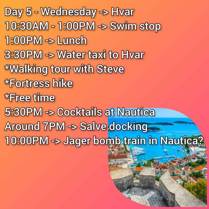 Croatia itinerary, Sail Croatia, Croatian islands, Hvar