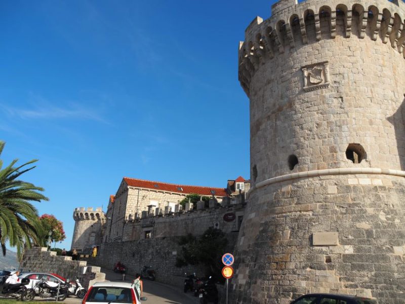 medieval walled town, Korcula, Croatian Islands