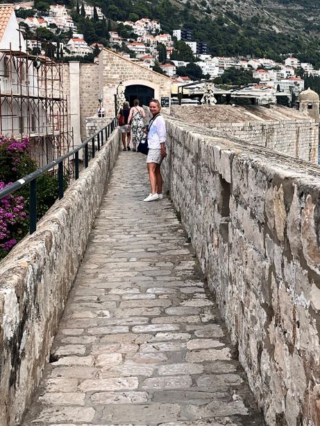 Dubrovnik, Croatia, medieval city walls, medieval walled city