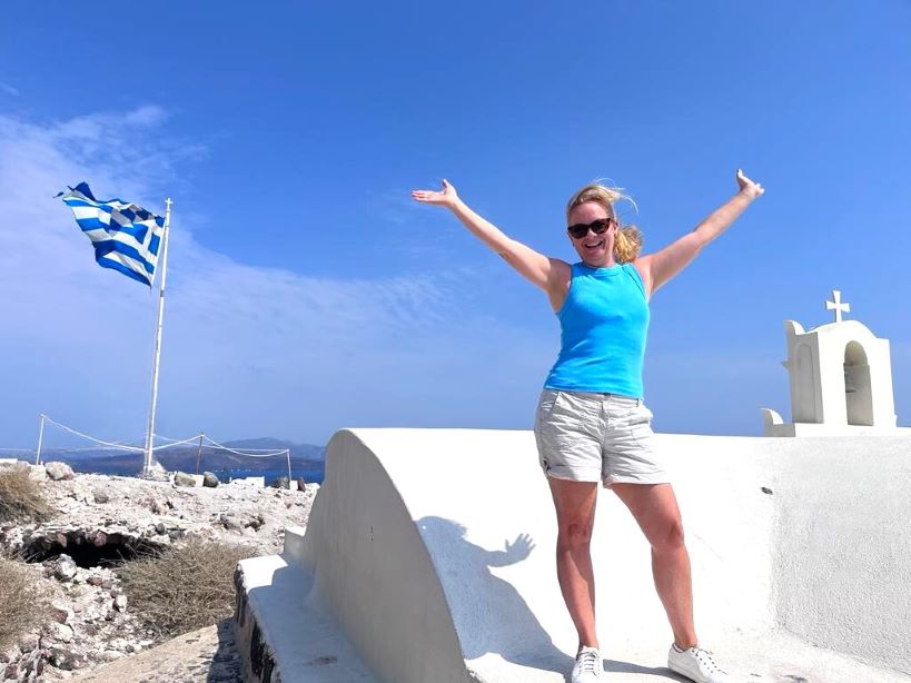 Debra Morrow Travel Blog - Akrotiri Village Santorini Greek Islands