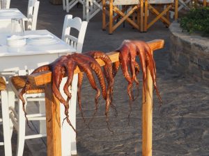 Paros, Greek Islands, Cyclades, fresh seafood