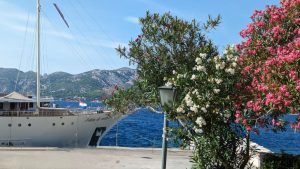 Small ship sailing, Croatia, Salve Di Mare, Dalmatia Coast