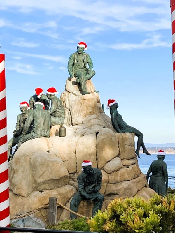 John Steinbeck, Monterey, Monterey Bay, Cannery Row, California, Festive monument