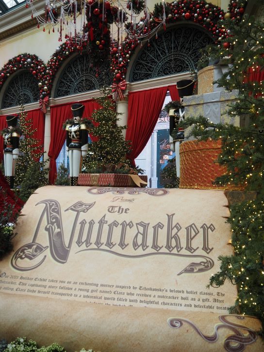 the Nutcracker at The Bellagio hotel and Casino, Las Vegas