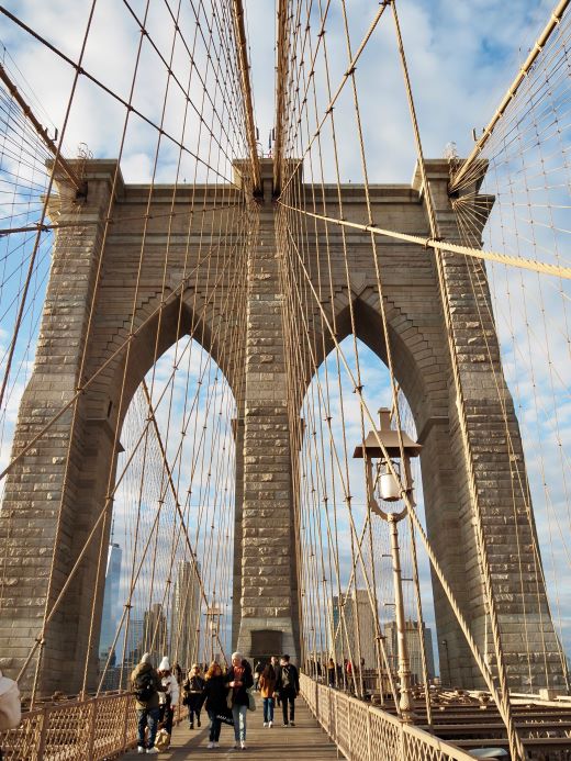 Stone arches of Brooklyn Bridge, New York, must-do New York activities