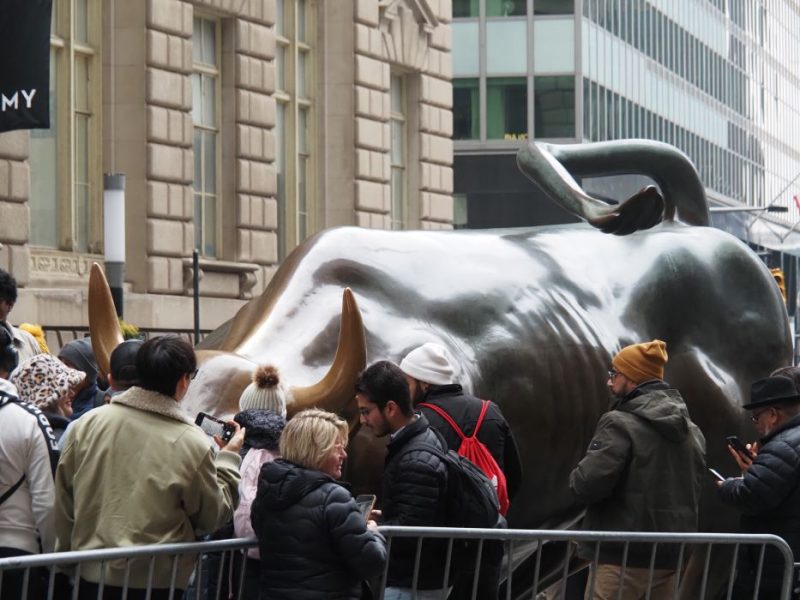 Charging Bull, New York landmark, Wall Street, 